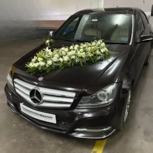 Classic Mercedes Wedding Car Decoration