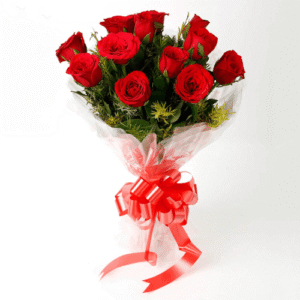 10 Pieces Red Roses Bouquet