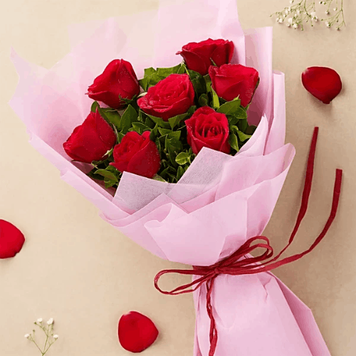 7 Sticks Red Roses