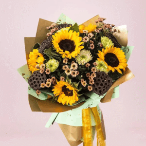 Six sunflower bouquet