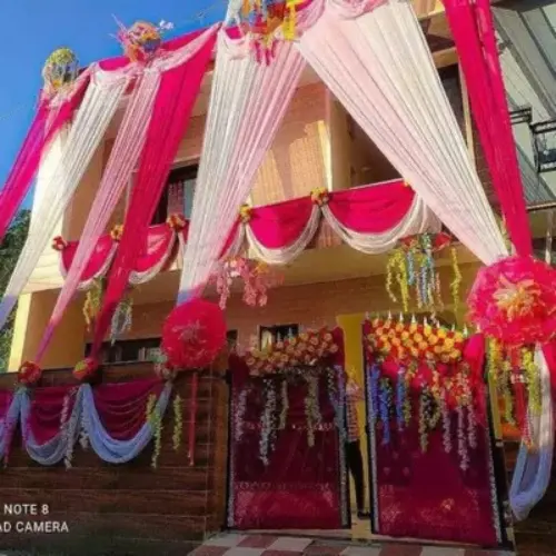 House decoration for wedding from outside
