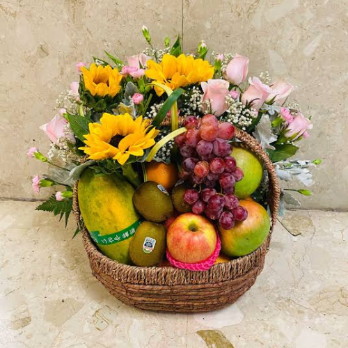 sunflower fruit basket