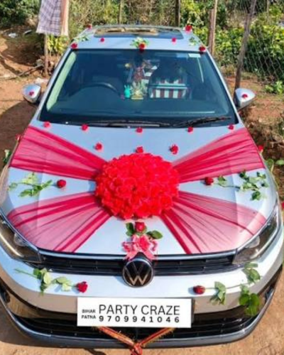 New beautiful Rose's wedding car