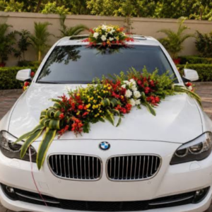Beautiful BMW wedding Decorated Car