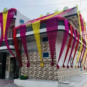 House decoration for indian wedding from outside
