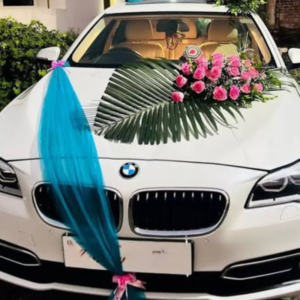 Simple BMW wedding decoration Car