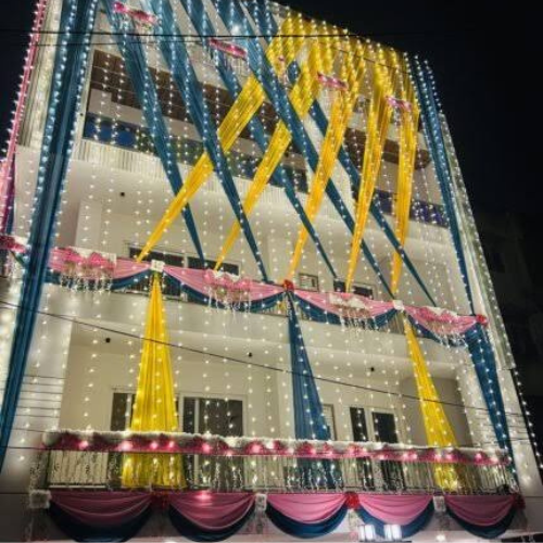 House decoration for indian wedding from outside