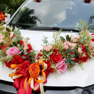 Wedding Car with accent flower