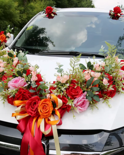 Wedding Car with accent flower