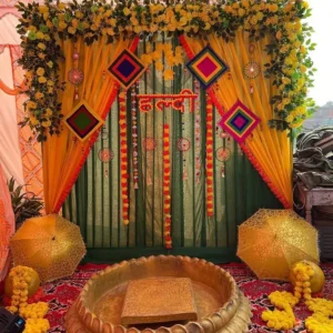 Home Haldi Decoration