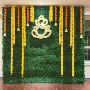Ganesh chaturthi decoration at home