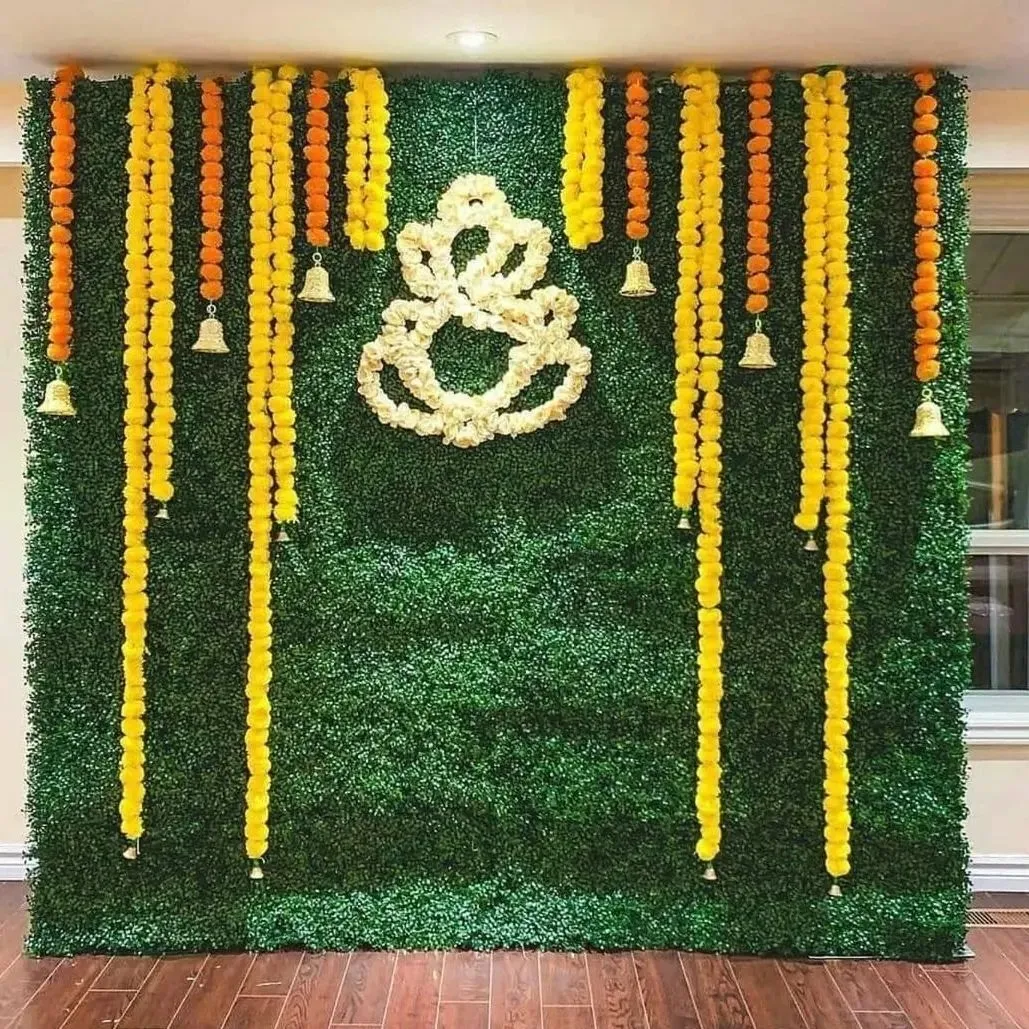 Ganesh chaturthi decoration at home